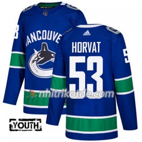 Vancouver Canucks Trikot Bo Horvat 53 Adidas 2017-2018 Blau Authentic - Kinder